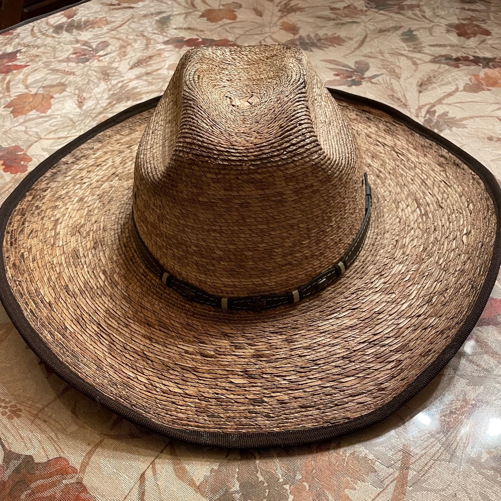 CODY JAMES Ponderosa Straw Cowboy Hat 4" Brim Cattleman Crown Western Rodeo 7.5